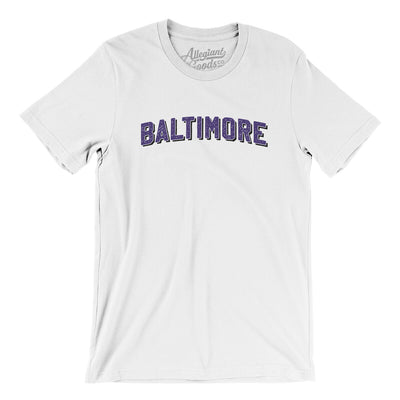 Baltimore Varsity Men/Unisex T-Shirt-White-Allegiant Goods Co. Vintage Sports Apparel