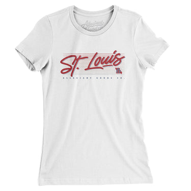 St. Louis Retro Women's T-Shirt-Allegiant Goods Co. Vintage Sports Apparel