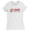 St. Louis Retro Women's T-Shirt-White-Allegiant Goods Co. Vintage Sports Apparel