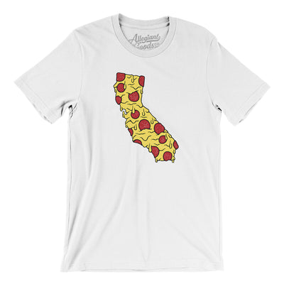 California Pizza State Men/Unisex T-Shirt-White-Allegiant Goods Co. Vintage Sports Apparel