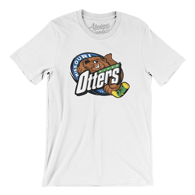 Missouri River Otters Men/Unisex T-Shirt-White-Allegiant Goods Co. Vintage Sports Apparel