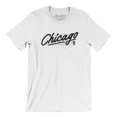 Chicago Retro Men/Unisex T-Shirt-White-Allegiant Goods Co. Vintage Sports Apparel