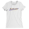 Baltimore Overprint Women's T-Shirt-White-Allegiant Goods Co. Vintage Sports Apparel