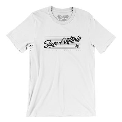 San Antonio Retro Men/Unisex T-Shirt-White-Allegiant Goods Co. Vintage Sports Apparel