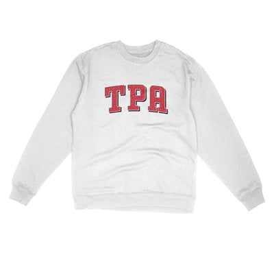 TPA Varsity Midweight Crewneck Sweatshirt-White-Allegiant Goods Co. Vintage Sports Apparel
