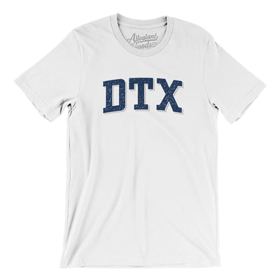 Dtx Varsity Men/Unisex T-Shirt-White-Allegiant Goods Co. Vintage Sports Apparel