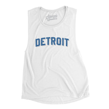 Detroit Varsity Women's Flowey Scoopneck Muscle Tank-Allegiant Goods Co. Vintage Sports Apparel