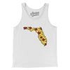 Florida Pizza State Men/Unisex Tank Top-White-Allegiant Goods Co. Vintage Sports Apparel