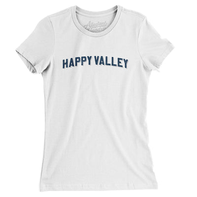 Happy Valley Varsity Women's T-Shirt-White-Allegiant Goods Co. Vintage Sports Apparel