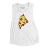 Maine Pizza State Women's Flowey Scoopneck Muscle Tank-Allegiant Goods Co. Vintage Sports Apparel