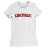 Cincinnati Varsity Women's T-Shirt-White-Allegiant Goods Co. Vintage Sports Apparel