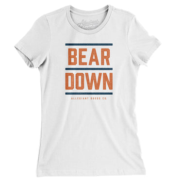Bear Down Women's T-Shirt-Allegiant Goods Co. Vintage Sports Apparel