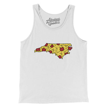 North Carolina Pizza State Men/Unisex Tank Top-Allegiant Goods Co. Vintage Sports Apparel
