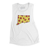 Connecticut Pizza State Women's Flowey Scoopneck Muscle Tank-Allegiant Goods Co. Vintage Sports Apparel