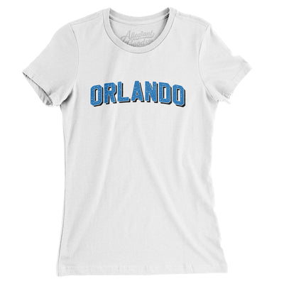 Orlando Varsity Women's T-Shirt-White-Allegiant Goods Co. Vintage Sports Apparel