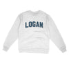 Logan Varsity Midweight Crewneck Sweatshirt-White-Allegiant Goods Co. Vintage Sports Apparel