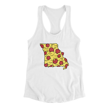 Missouri Pizza State Women's Racerback Tank-Allegiant Goods Co. Vintage Sports Apparel