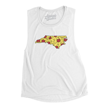 North Carolina Pizza State Women's Flowey Scoopneck Muscle Tank-Allegiant Goods Co. Vintage Sports Apparel