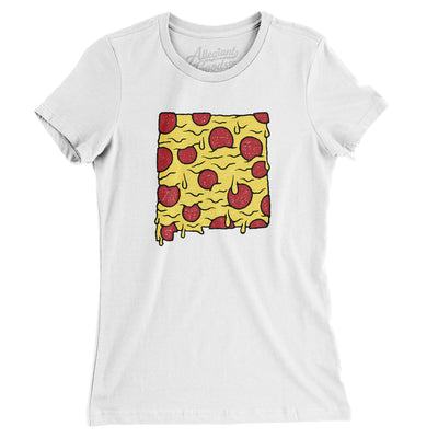 New Mexico Pizza State Women's T-Shirt-White-Allegiant Goods Co. Vintage Sports Apparel