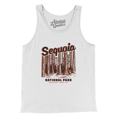 Sequoia National Park Men/Unisex Tank Top-White-Allegiant Goods Co. Vintage Sports Apparel