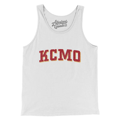 Kcmo Varsity Men/Unisex Tank Top-White-Allegiant Goods Co. Vintage Sports Apparel