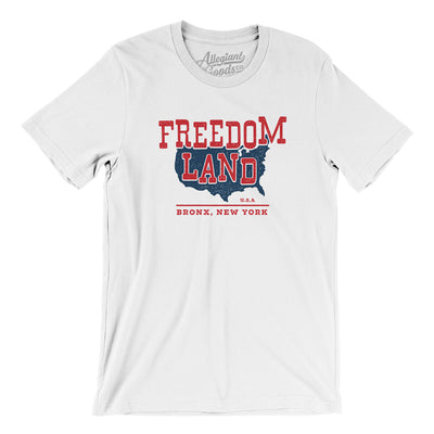 Freedomland Usa Men/Unisex T-Shirt-White-Allegiant Goods Co. Vintage Sports Apparel