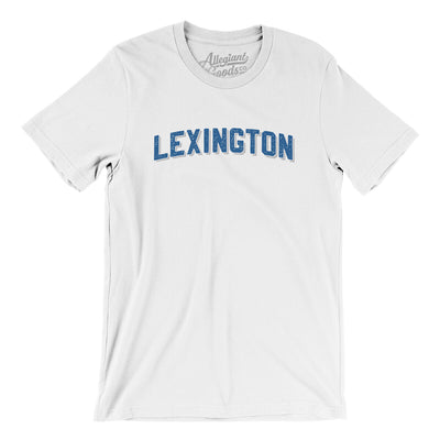 Lexington Varsity Men/Unisex T-Shirt-White-Allegiant Goods Co. Vintage Sports Apparel
