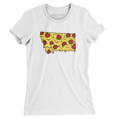 Montana Pizza State Women's T-Shirt-White-Allegiant Goods Co. Vintage Sports Apparel