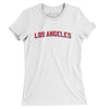 Los Angeles Varsity Women's T-Shirt-White-Allegiant Goods Co. Vintage Sports Apparel