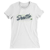 Seattle Retro Women's T-Shirt-White-Allegiant Goods Co. Vintage Sports Apparel