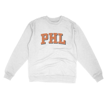 Phl Varsity Midweight Crewneck Sweatshirt-White-Allegiant Goods Co. Vintage Sports Apparel