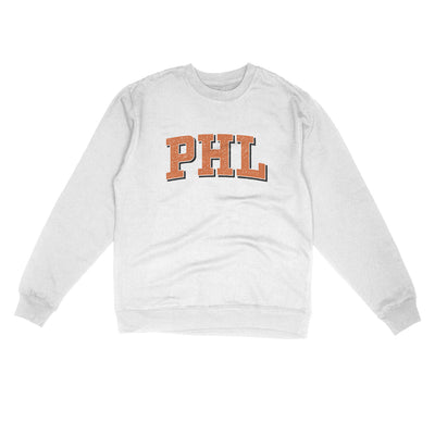 Phl Varsity Midweight Crewneck Sweatshirt-White-Allegiant Goods Co. Vintage Sports Apparel