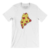 Maine Pizza State Men/Unisex T-Shirt-White-Allegiant Goods Co. Vintage Sports Apparel