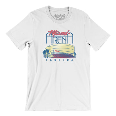 Miami Arena Men/Unisex T-Shirt-White-Allegiant Goods Co. Vintage Sports Apparel