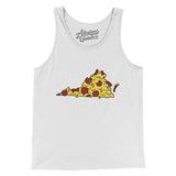 Virginia Pizza State Men/Unisex Tank Top-Allegiant Goods Co. Vintage Sports Apparel