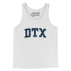 Dtx Varsity Men/Unisex Tank Top-White-Allegiant Goods Co. Vintage Sports Apparel