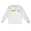 Cleveland Varsity Midweight Crewneck Sweatshirt-White-Allegiant Goods Co. Vintage Sports Apparel