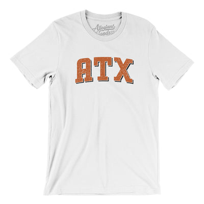 Atx Varsity Men/Unisex T-Shirt-White-Allegiant Goods Co. Vintage Sports Apparel