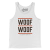 Woof Woof Men/Unisex Tank Top-White-Allegiant Goods Co. Vintage Sports Apparel