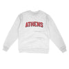 Athens Varsity Midweight Crewneck Sweatshirt-White-Allegiant Goods Co. Vintage Sports Apparel