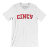 Cincy Varsity Men/Unisex T-Shirt-White-Allegiant Goods Co. Vintage Sports Apparel