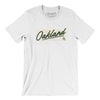 Oakland Retro Men/Unisex T-Shirt-White-Allegiant Goods Co. Vintage Sports Apparel