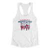 I’m Just Here For The Presidents Race Women's Racerback Tank-White-Allegiant Goods Co. Vintage Sports Apparel