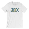 Jax Varsity Men/Unisex T-Shirt-White-Allegiant Goods Co. Vintage Sports Apparel