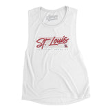 St. Louis Retro Women's Flowey Scoopneck Muscle Tank-Allegiant Goods Co. Vintage Sports Apparel