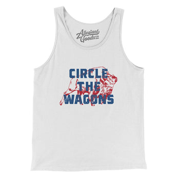 Circle The Wagons Men/Unisex Tank Top-Allegiant Goods Co. Vintage Sports Apparel
