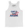 Circle The Wagons Men/Unisex Tank Top-White-Allegiant Goods Co. Vintage Sports Apparel