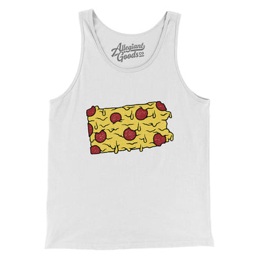 Pennsylvania Pizza State Men/Unisex Tank Top-Allegiant Goods Co. Vintage Sports Apparel
