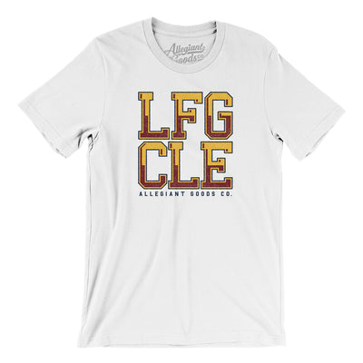 Lfg Cle Men/Unisex T-Shirt-White-Allegiant Goods Co. Vintage Sports Apparel