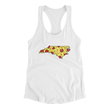 North Carolina Pizza State Women's Racerback Tank-Allegiant Goods Co. Vintage Sports Apparel